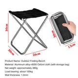 Portable Small Folding Stool Camping Stool Mini Size Mortable Stool for Travel Camping Hiking Fishing Gardening with Carry Bag