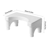 Potty Stool Adults Bathroom Poop Stools With 5 Inclination Bathroom Pooping Accessories Adjustable Chair For Patients Seniors
