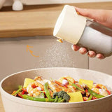 Press Salt Dispenser Salt And Pepper Shakers Measuring Seasoning Dispenser Spice Dispenser Accurately Sprinkle 0.5 Grams Salt