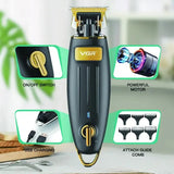 Professional Clippers Beard Hair Trimmer Hair Clippers Cordless Outliner Trimmer for Barbers Family Use