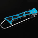 Professional Fish Hook Foldable Outdoor Grip Portable Telescopic Sea Fishing Gaff Stainless Steel Lip Spear Hook Gripper Tackle
