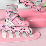Professional Inline Roller Skates Adult Rollers Skating Shoes Flashing 4 Wheels Sneaker Slalom Speed Free Skating Racing Skates