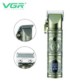 Professional Mens Hair Clippers Zero Gapped Cordless Hair Trimmer Rechargeable LED Display Electric Razor Haircut Grooming Kit