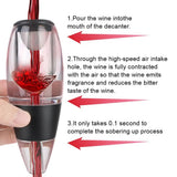 Professional Wine Decanter Pourer With Filter and Base Quick Sobering Red Wine Whisky Aerator Dispenser For Bar Party Kitchen