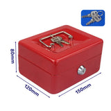 Protable Key Locker Safe Home Shop Steel Mini Money Box Security Cash box Storage Box Hidden Coin Money Jewellery
