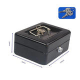 Protable Key Locker Safe Home Shop Steel Mini Money Box Security Cash box Storage Box Hidden Coin Money Jewellery