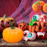 Pumpkin Jar Silicone Resin Mold Halloween Container Mold With Lid Easy Release Pumpkin Hut Storage Candy Box DIY Casting Mold