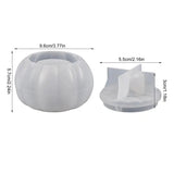 Pumpkin Jar Silicone Resin Mold Halloween Container Mold With Lid Easy Release Pumpkin Hut Storage Candy Box DIY Casting Mold