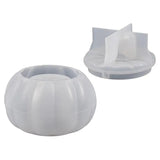 Pumpkin Jar Silicone Resin Mold Halloween Container Mold With Lid Easy Release Pumpkin Hut Storage Candy Box DIY Casting Mold