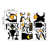 Pumpkin Window Stickers Horrible Self-adhesive Door Decals Party Supplies For Living Room Bedroom Home And Apartment