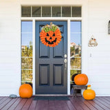 Pumpkin Wreath Pumpkin Decorations Wreaths Halloween Pendant Burlaps Garland Door Hanger Door Hanger Pendant With Pumpkin