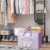 Quilt Storage Bag Heavy-Duty Bedding Organizer Bag Home Wardrobe Closet Storage Containers For Duvet Cover Pillow Bed Linen