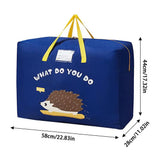 Quilt Storage Bag Heavy-Duty Bedding Organizer Bag Home Wardrobe Closet Storage Containers For Duvet Cover Pillow Bed Linen