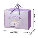 Quilt Storage Bag Heavy-Duty Bedding Organizer Bag Home Wardrobe Closet Storage Containers For Duvet Cover Pillow Bed Linen