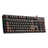 REDRAGON AMSA K592 USB Mechanical Gaming Keyboard Blue Switch Led Backlit 104 Keys for Computer PC Laptop Gamer