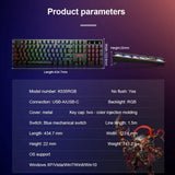 REDRAGON APAS K535-KB RGB USB Mini Slim Ultra-Thin Designed Wired Mechanical Gaming Keyboard Blue Switch 104 Keys for Compute PC
