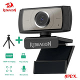 REDRAGON GW900 APEX USB HD Webcam Autofocus Built-in Microphone 1920 X 1080P 30fps Web Cam Camera for Desktop Laptops Game PC