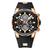 REWARD Hot Quartz Watches for Men Luxury Big Dial Waterproof Chronograph Date Luminous Silicone Band Sport Mens Wrist Watches