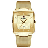 REWARD Square Watch for Men Fashion Business Wrist Watches with SEIKO Movement Date Waterproof Mens Watches Gold Black Blue