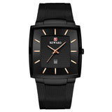 REWARD Square Watch for Men Fashion Business Wrist Watches with SEIKO Movement Date Waterproof Mens Watches Gold Black Blue