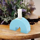 Rainbow Arch Candle Mold Silicone Rainbow Mold For Candles Reusable DIY U Shaped Bridge Geometry Candle Mold For Clay
