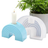 Rainbow Arch Candle Mold Silicone Rainbow Mold For Candles Reusable DIY U Shaped Bridge Geometry Candle Mold For Clay