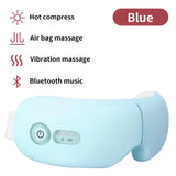 Rechargeable Smart Eye Massager Facial Massage Bluetooth Music Foldable Air Pressure Heating Massage Relaxation