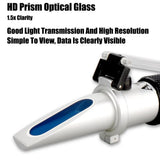 Refractive Alcohol Tester Handheld Ethanol Concentration Tester Measuring Range 0-80% Bar Supplies