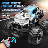 Remote Control Car Off-road Climbing Car Light Spray High Speed Toy Standing Spin Stunt CarThe Best Gift For Child