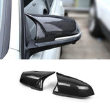 Replaceable Cowhorn Reverse Rearview Mirror Shell With Carbon Grain Painted Bright Black Suitable For Bmw 1 2 3 4 Series F20 F30