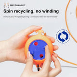 Retractable Clothes Line Outdoors 10m Portable Washing Drying Wind Anti-Skid Line With 20pcs Clothespins Outdoor Favors