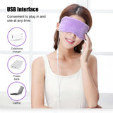 Reusable Heated Eye Mask USB Blindfold Steam Sleeping Eye Mask Patch Hot Steam Fatigue Relief Sleep Ant Dark Circles Aging
