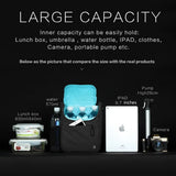 Rhinowalk Bike Handlebar Bag Big Capacity Front Bag with Water Bottle Holder Rain Cover Cycling Multi-Function Shoulder Bag
