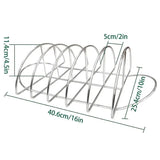 Rib Racks For Grilling Stainless Steel Steak Roast Rack For Outdoor Grill Rack For Slow Cook Picnic Camping Barbecue Indoor