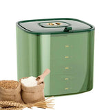 Rice Storage Container Rice Bin Dispenser Cereal Dry Food Rice Bucket Leakproof Rice Storage Tank For Flour Pantry Countertop
