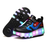 Roller Skates 2 Wheels Flashing Lighted Led Boots Children Boys Women Girls Kids Game Gift Fashion Sports Casual Sneakers Shoes