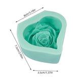 Rose Silicone Candle Mold Epoxy Resin Casting Mold For Resin Candle Making Epoxy Resin Casting Silicone Mold Candle Making