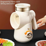 Rotary Grater Slicer Manual Chopper Slicer With Crank And 3 Interchangeable Cutting Devices Kitchen Supplies For Vegetables