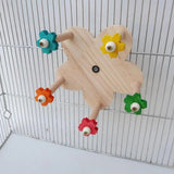 Rotating Bird Perch Toy Swiveling Round Stand Toy Bird Perches Birdcage Accessories For Chickens Hamsters Cockatiels Parakeet