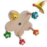 Rotating Bird Perch Toy Swiveling Round Stand Toy Bird Perches Birdcage Accessories For Chickens Hamsters Cockatiels Parakeet