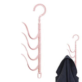 Rotating Scarf Hanger 4PCS Hooks Multi-Use Clothes Organizer Home Storage Supplies For Clothes For Laundry Room Bathroom Balcony