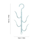 Rotating Scarf Hanger 4PCS Hooks Multi-Use Clothes Organizer Home Storage Supplies For Clothes For Laundry Room Bathroom Balcony