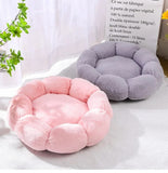 Round Flower Dog Bed for Small Large Dogs Soft Cat Mat Pet Deep Sleep Cushion Winter Warm Puppy Kennel Nest Dog Basket