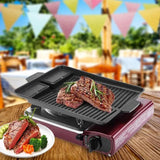 Round Frying Pans Nonstick Griddle Pan For Grill Nonstick Portable Griddle Nonstick Stove Top Grill Pan For Meats Fish Steak
