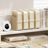 Dust-proof Cover Data Cable Organizer Multi Grid Book Shape Charger Organizer Portable Design Separate Grids Desktop Container