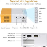 YG300 LED Mini Projector HD 320x240p compatible with HDMI USB TF Audio home Multimedia Player Smart projector Portable Travel