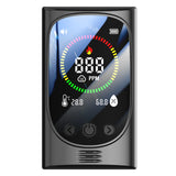 3-in-1 Carbon Monoxide Detector Rechargeable CO Detector with LCD Display Temp Humidity Monitor for Home Travel Hotel Indoor