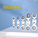 5pcs/set of Adjustable Ratchet Wrench Set 8   10-12   13-14   15-16   18-17  19mm