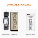 LODESTAR LD383 Digital Lux Meter Illuminance Meter Handheld Ambient Temperature Measurer with Range up to 200,000 Lux Luxmeter