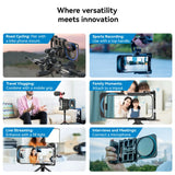 APEXEL Portable Cell Phone Clip Magnifier Jig Multifunctional Anti-shake Bluetooth Handle Lens Clip Kit for Outdoor Live Photo